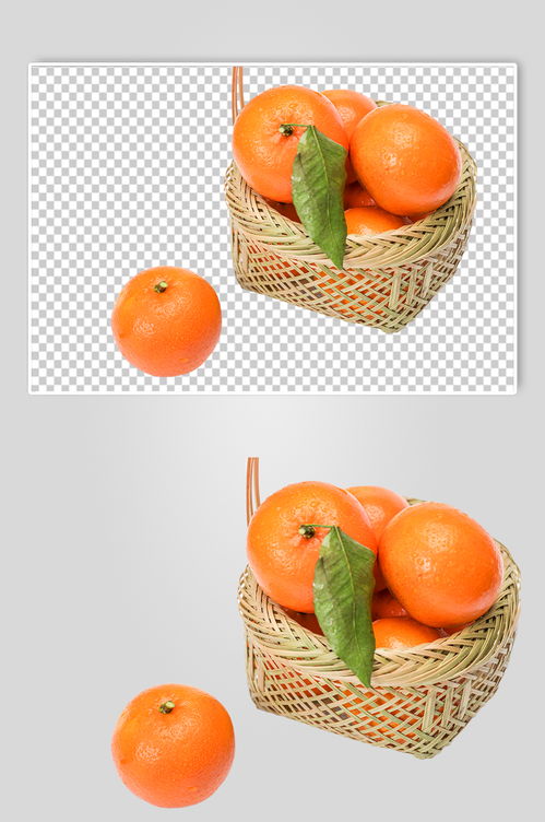 水果篮橙子橘子水果食品物品PNG摄影图片 素材13