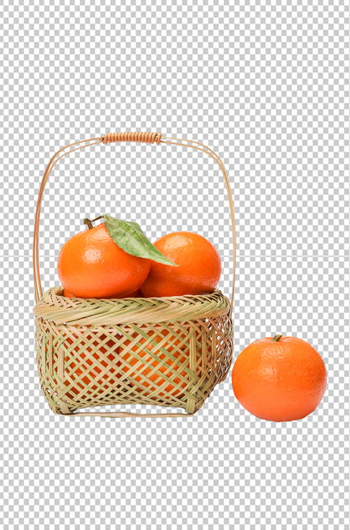 果篮橙子水果食品物品PNG摄影图片 素材13